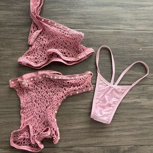 MUAVE 3 PIECE EXOTIC DANCER SET